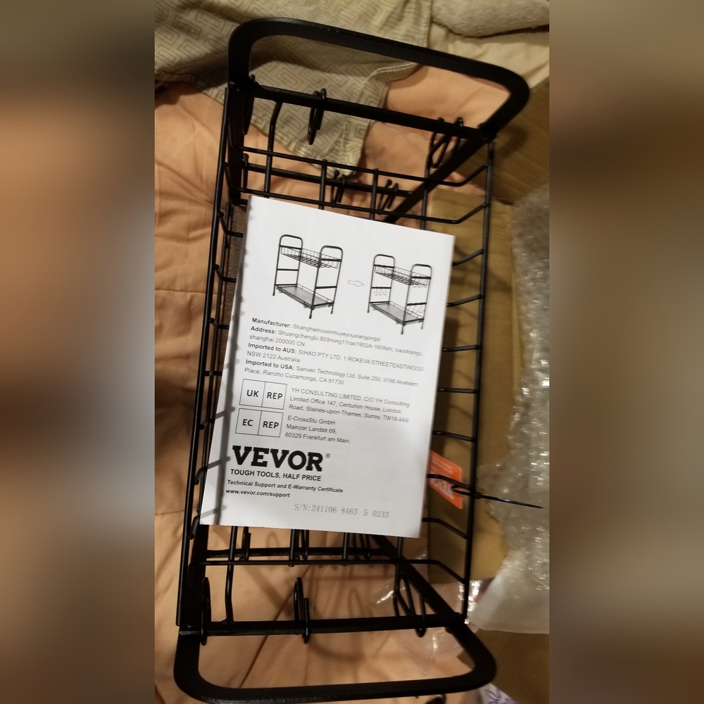 Black Metal Dish Rack - Picture 9 of 10